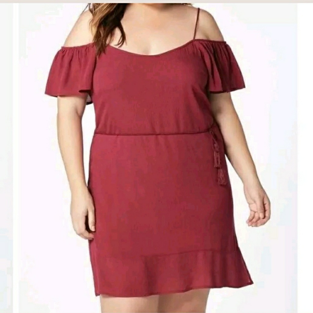 Flutter Sleeve Dress 2XL